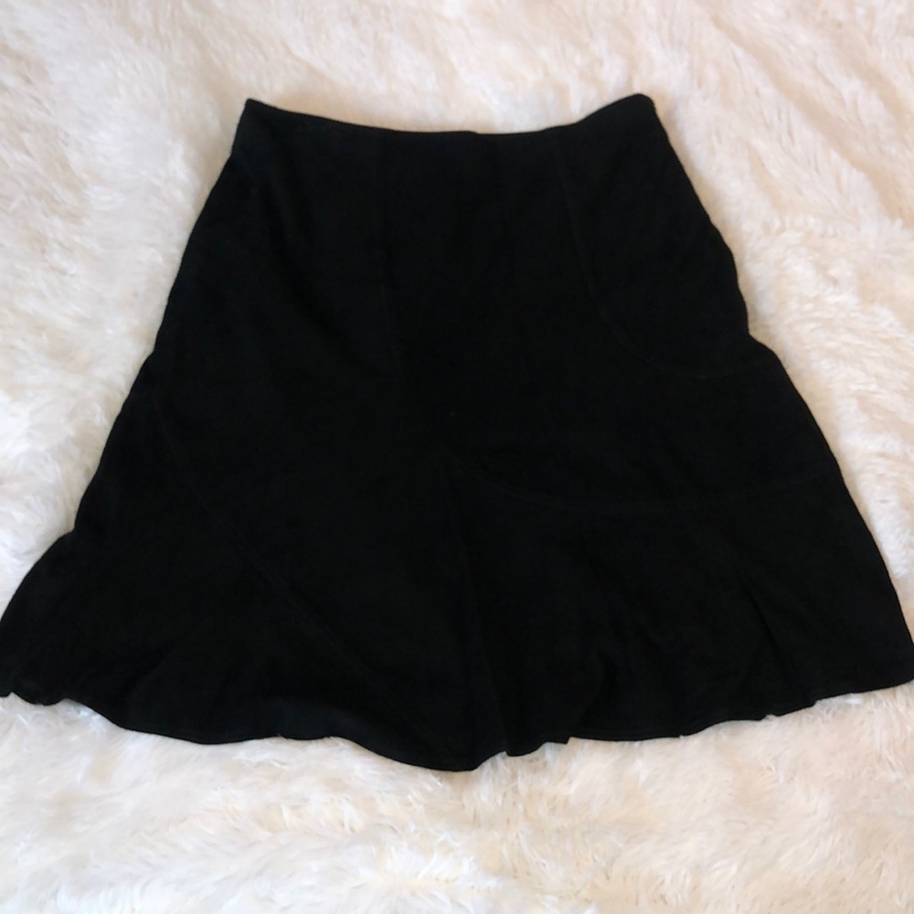 Goat Suede Vakko VS2 Black Skirt Size 8
